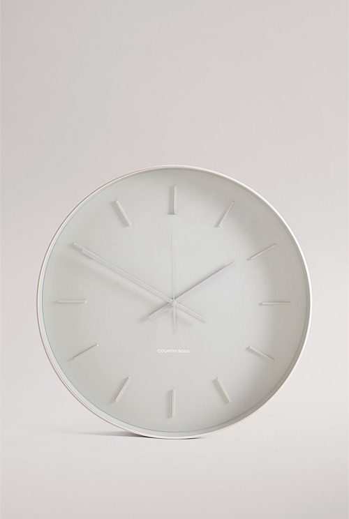 Pale Grey Emma Wall Clock Decorator Country Road
