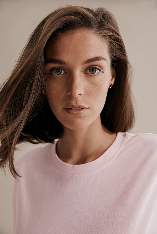 Pink Boyfriend TShirt TShirts & Tops Country Road