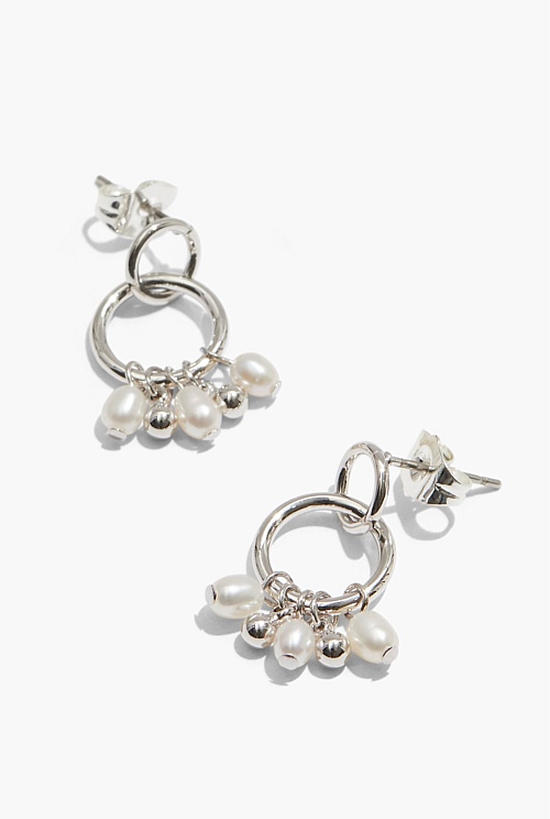 Silver Sia Pearl Earring Earrings Country Road
