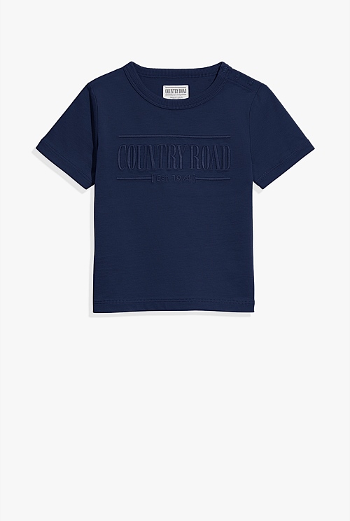 Navy Verified Australian Cotton Heritage TShirt TShirts Country Road