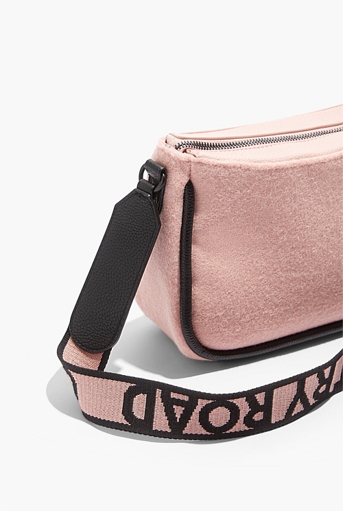 Smokey Pink Piped Detail Crossbody Bag Bags Country Road