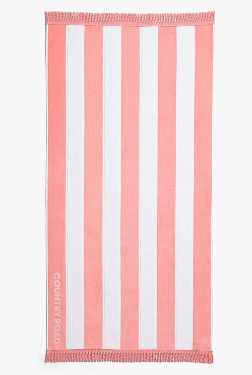 Papaya Australian Cotton Beau Small Beach Towel Beach Towels