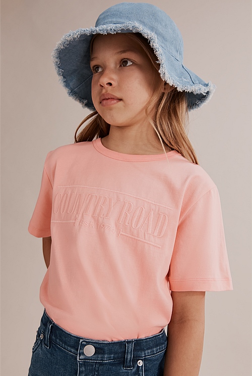 Papaya Verified Australian Cotton Heritage TShirt Australian Grown