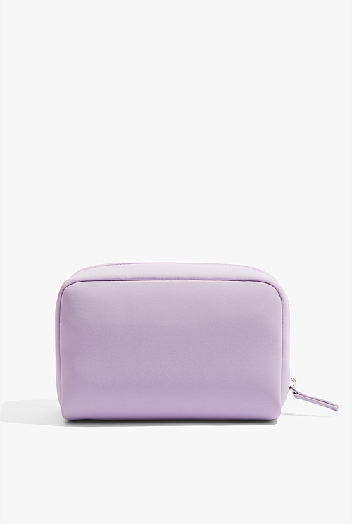 Dusty Lilac Neoprene Medium Cosmetic Case Bags Country Road