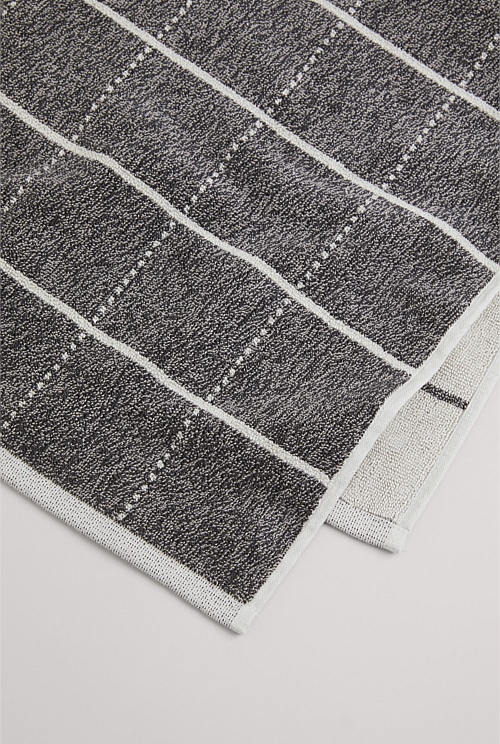 Charcoal Marle Kiko Australian Cotton Bath Mat Towels & Mats