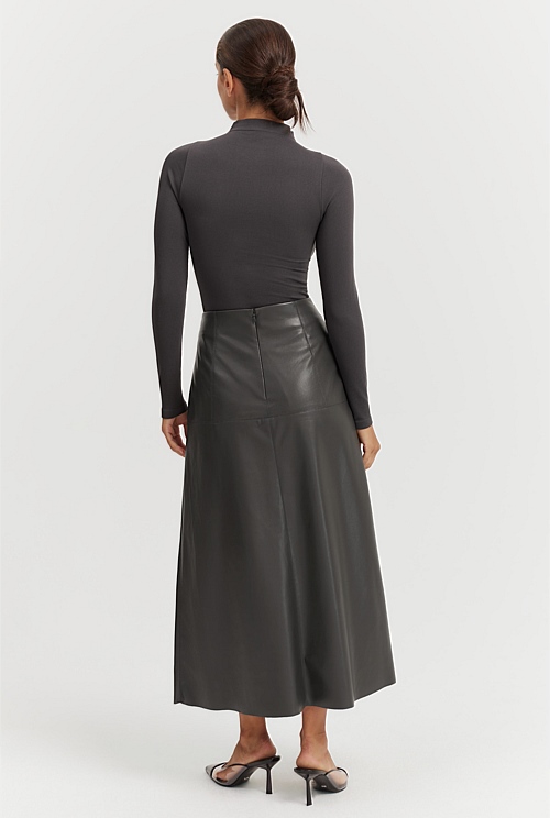 Skirt with Basque Detail