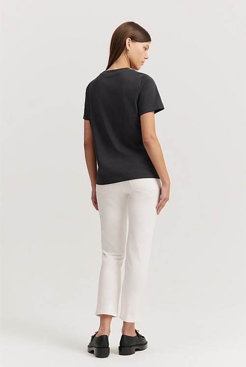 Charcoal Australian Cotton Slim Fit TShirt TShirts & Tops Country