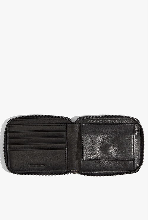 Black ZipAround Wallet Wallets & Leather Goods Country Road