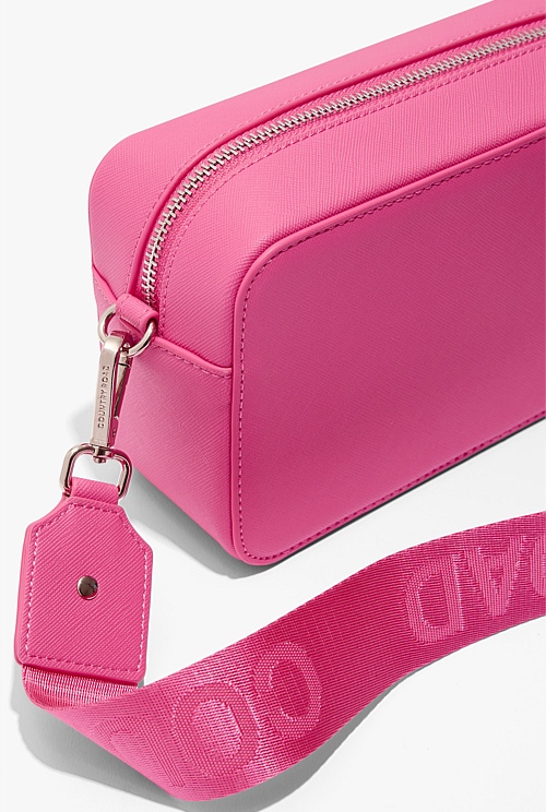 Fluoro Ultra Pink Branded Camera Bag Bags Country Road