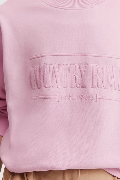 Rose Verified Australian Cotton Heritage Sweat Natural Fibres Country Road