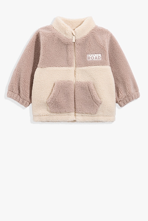 Mushroom Multi Sherpa Sweat - Sweats | Country Road