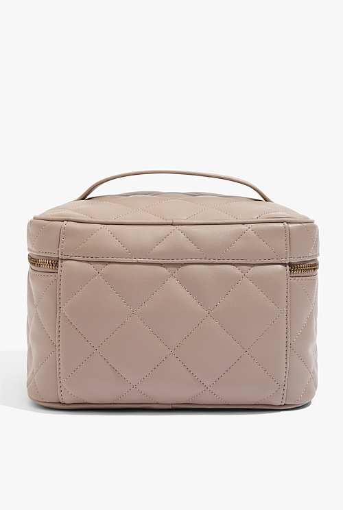 Fawn Quilted Large Cosmetic Case - Bags | Country Road