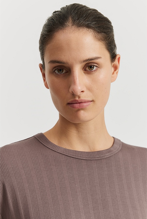 Truffle Short Sleeve Pyjama Top Sleepwear Country Road