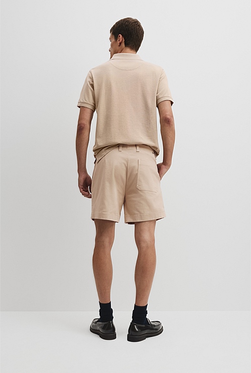 Sand Relaxed Twill Short - Shorts | Country Road