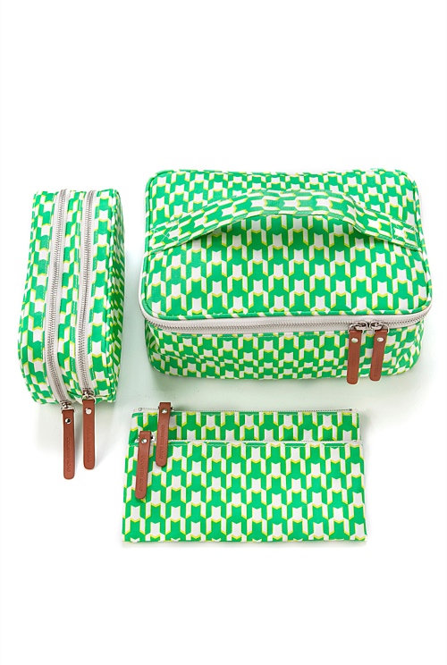 Mid Green Rumie Large Cosmetic Bag Cosmetic Bags Country Road