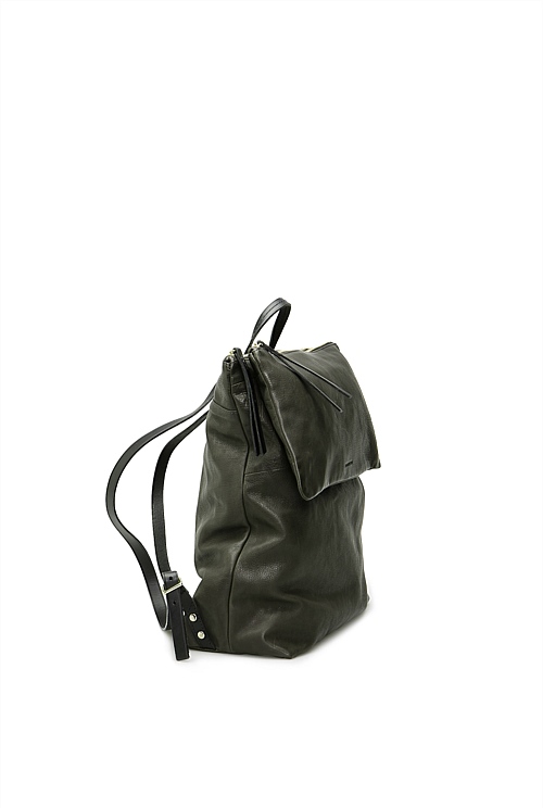 Dark Olive Lydie Pocket Backpack - Handbags | Country Road