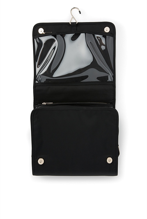 Black Classic Roll Up Cosmetic Bag Bags Country Road