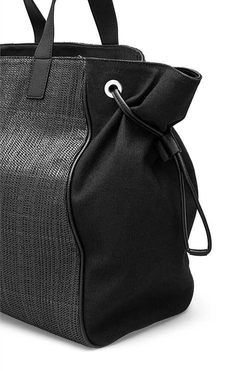 Black Drawstring Tote - Tote Bags | Country Road