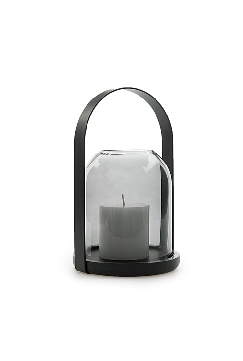 Charcoal Bolle Hurricane Candles & Holders Country Road