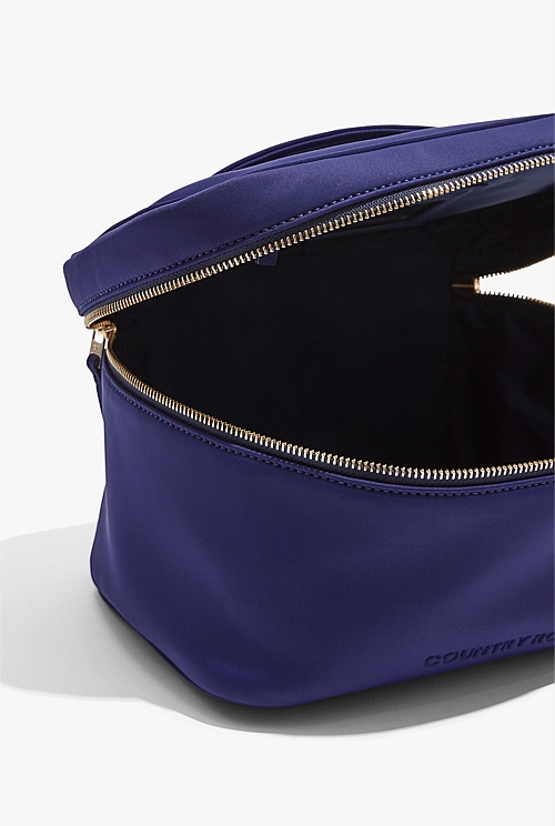 Navy Neoprene Large Cosmetic Bag Bags Country Road