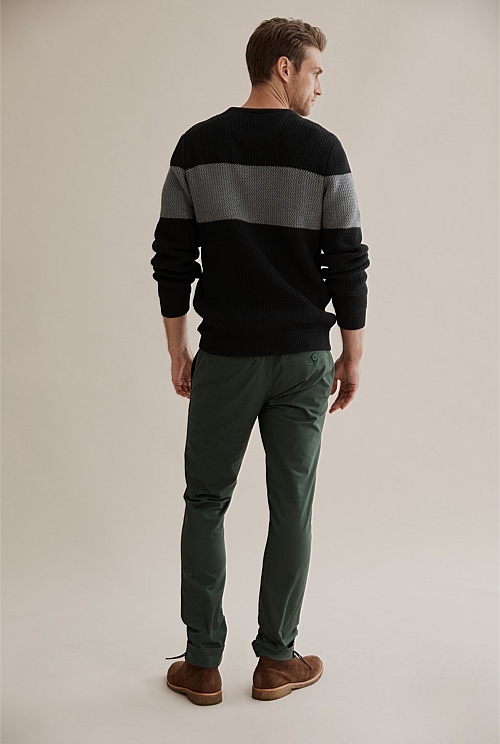 Racing Green Slim Stretch Chino - Chinos | Country Road