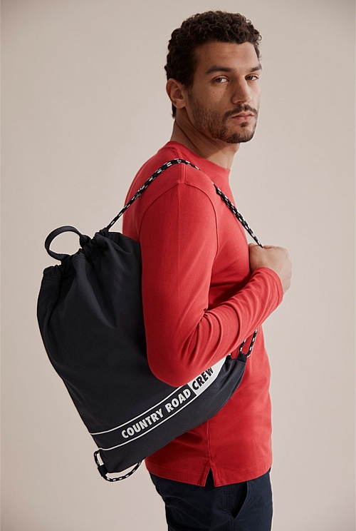 Navy Crew String Backpack - Bags | Country Road