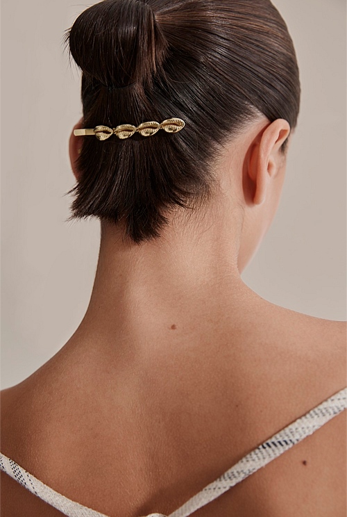 Shell And Slides Gold Cowry Shell Slide - Accessories | Country Road