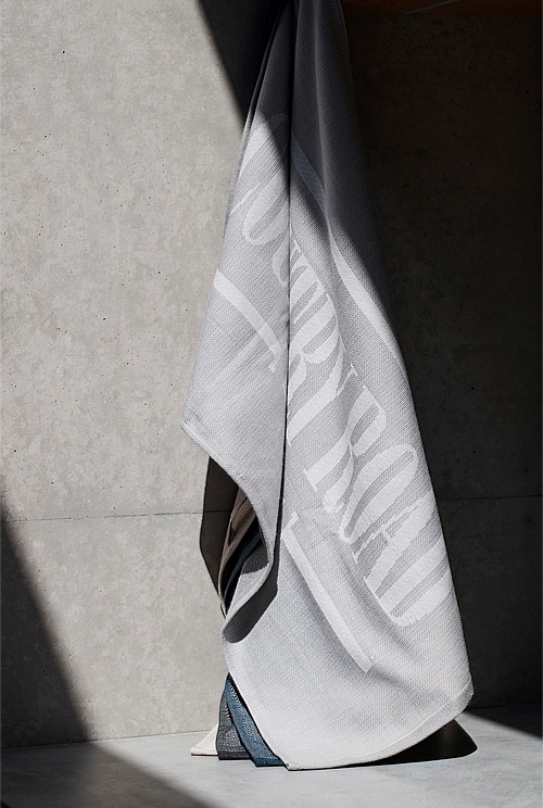 Mid Grey Heritage Logo Tea Towel Tea Towels Country Road