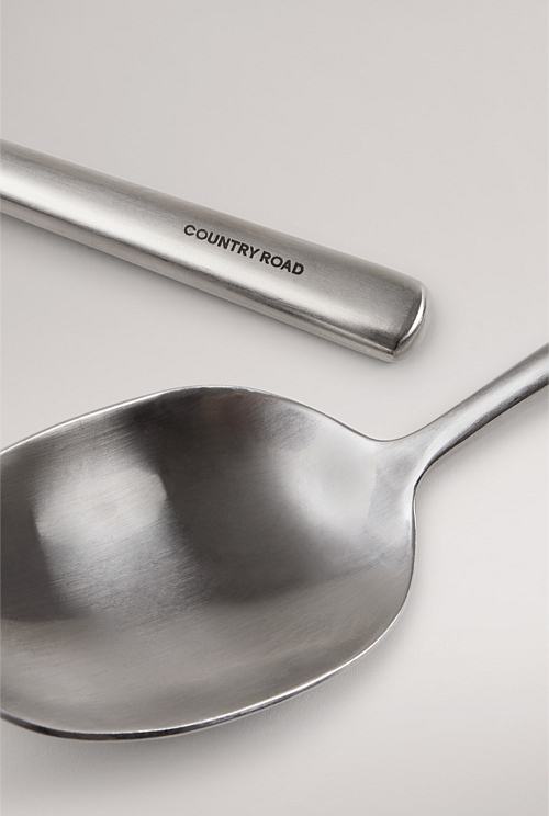 Brushed Steel Nolan Salad Servers Serving Country Road